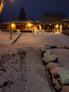 Snow scenes on campus