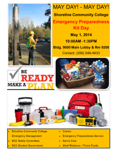 May Day-Emergency Kit Preparedness Day