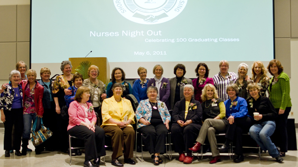 Linda Barnes and nursing faculty