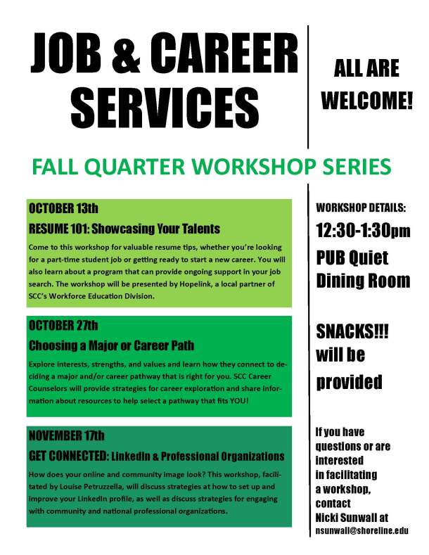 Job & Career Workshops - FALL FLYER 2015 jpeg