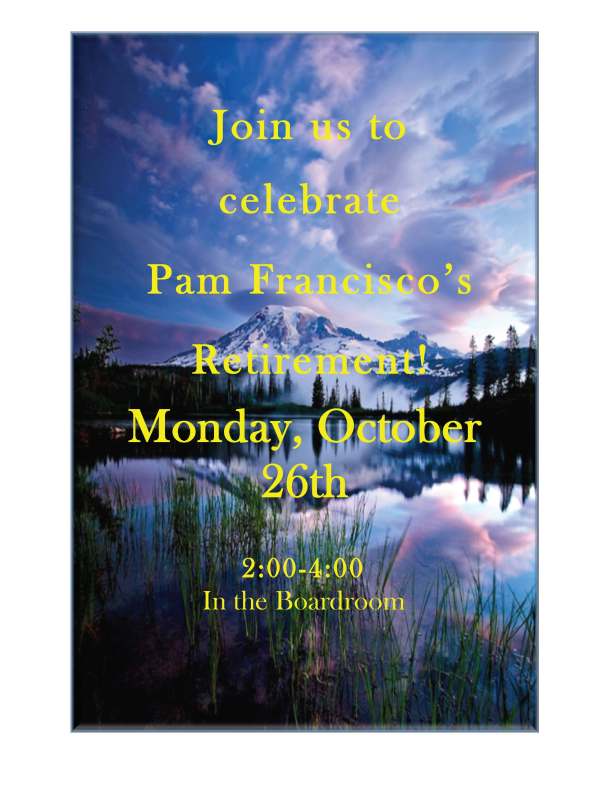 Pam's Retirement Invitation