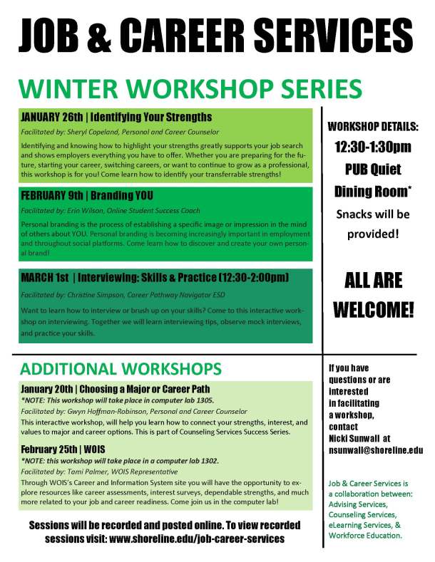 J&CS WINTER WORKSHOPS - 2016