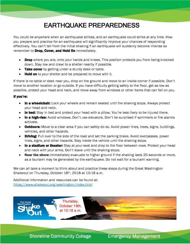 Earthquake Preparedness