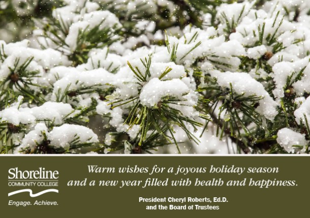 Winter holiday greeting from President Roberts