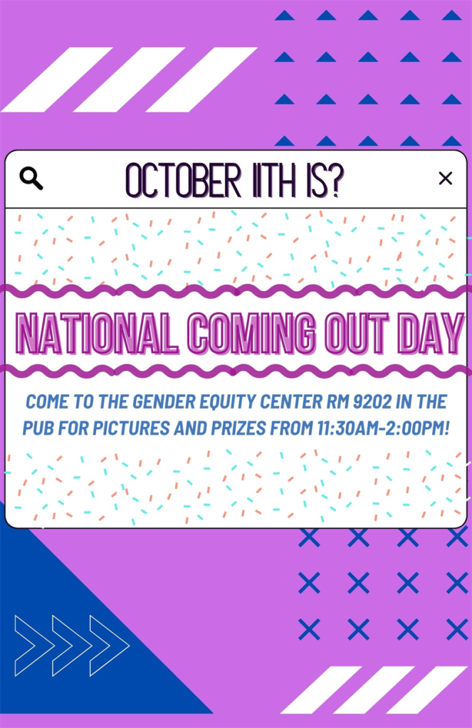 Event details listed on a graphic