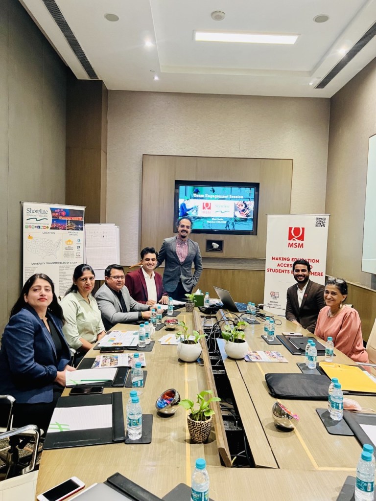 IE Global Trip teem meeting photo