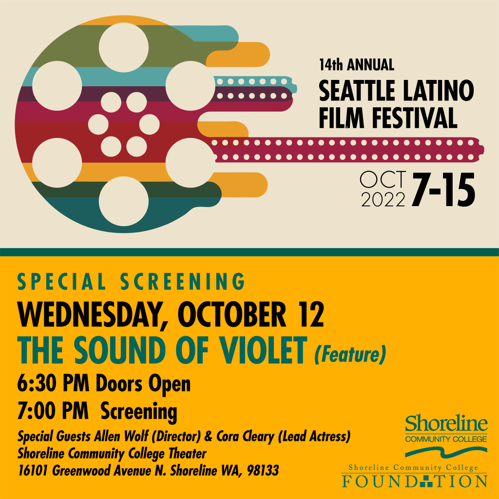 SLFF film showing details listed on a graphic