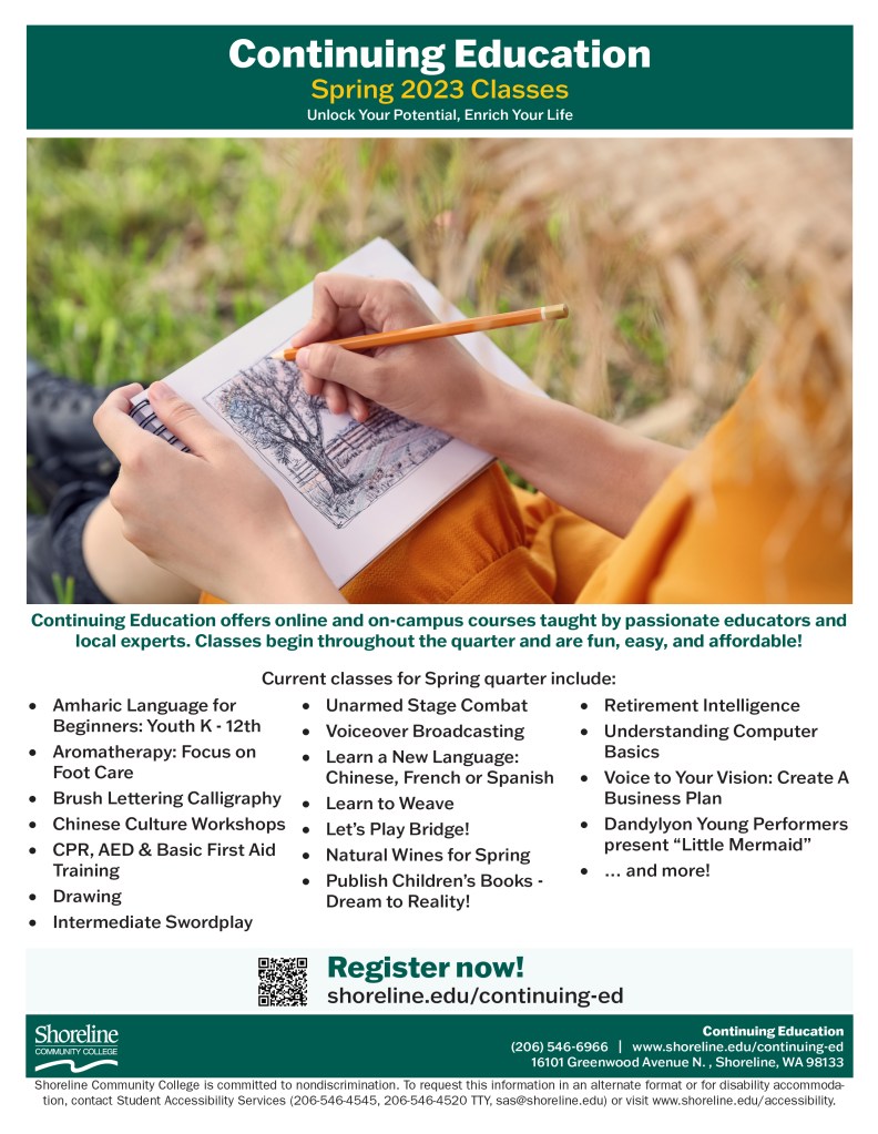 Continuing education online and on campus course listing.Registration opens March 1. visit the website for more information