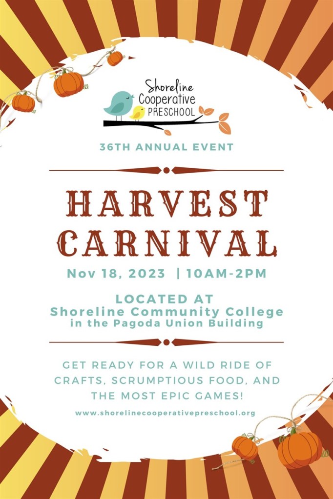 This is a flyer for the Harvest Carnival