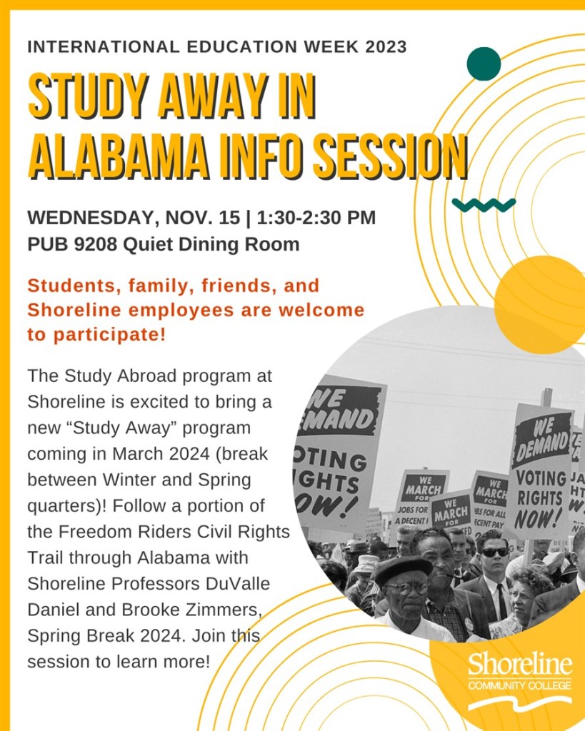 This is a flyer advertising the study away session.