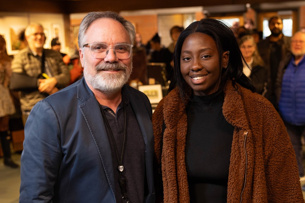 These are images of the award winners from the student art show