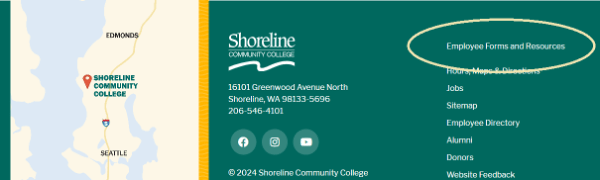 This is an image showing where to find the forms at the bottom of the Shoreline website