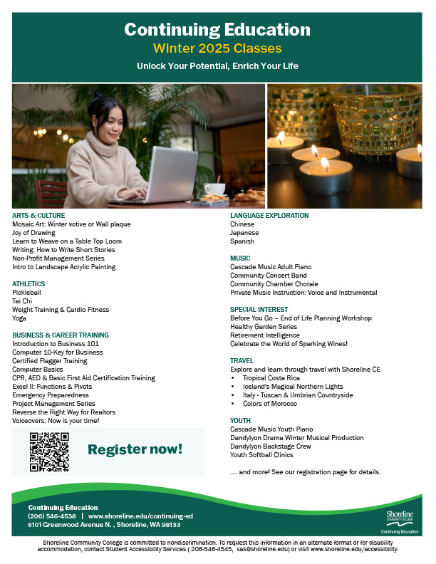 This is a flyer that lists the continuing education offering.  You can also find them by accessing the link included in this post.