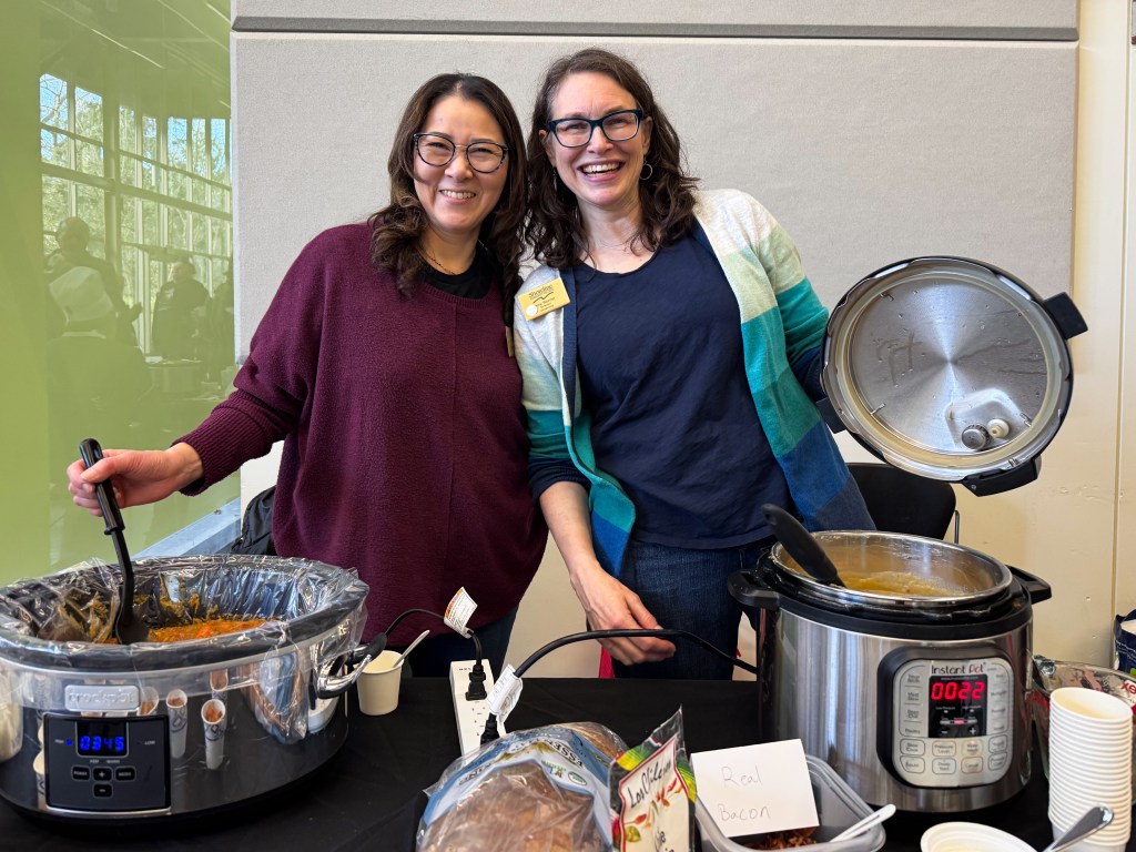 Soupsgiving Participants showing off their soups