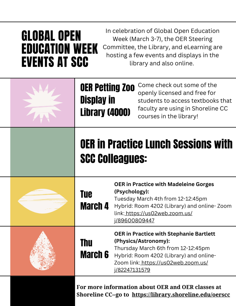 Flyer includes all of the event details from this blog post.