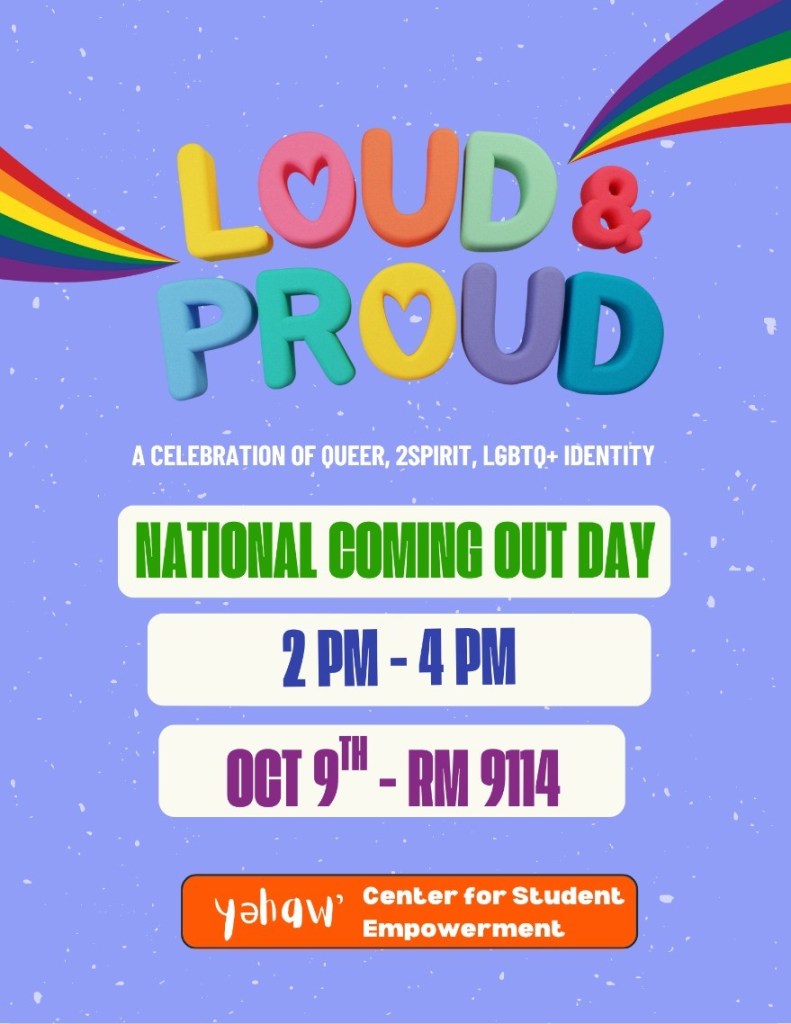 Decorative flyer with rainbows. 