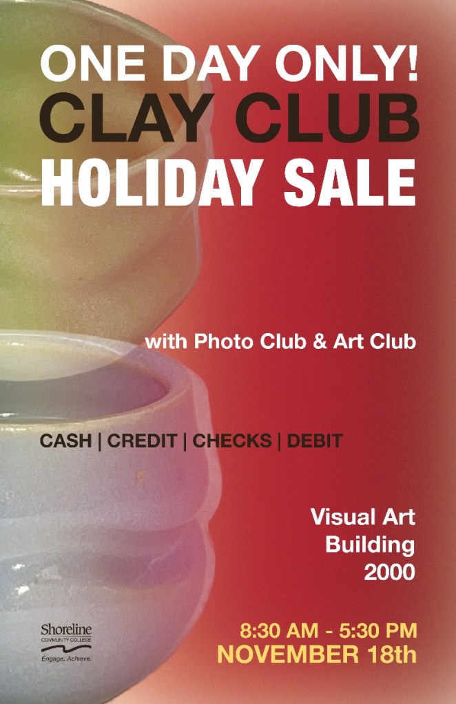 Event flyer featuring ceramic bowls. 