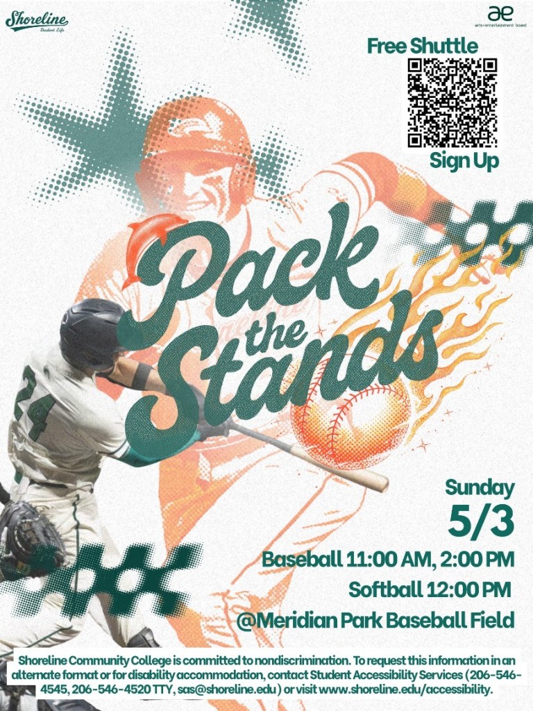 Event flyer featuring images of people playing baseball.