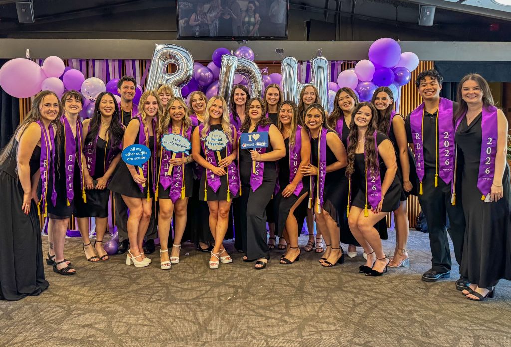 Smiling graduates of the Dental Hygiene program.