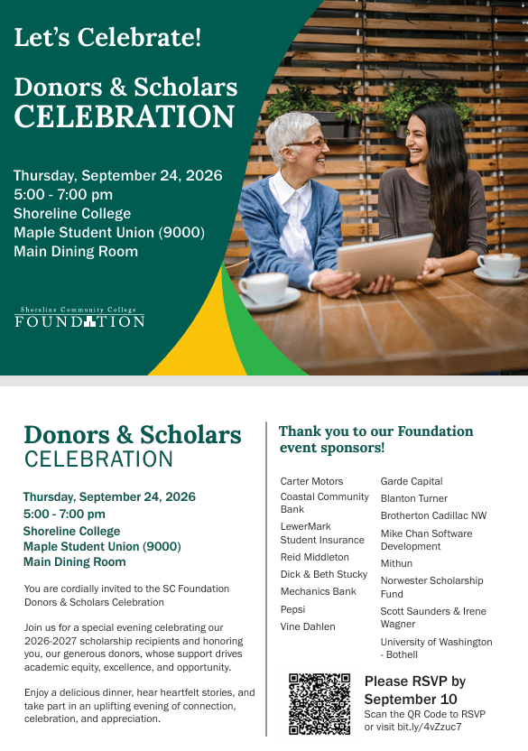 Flyer featuring event details.
