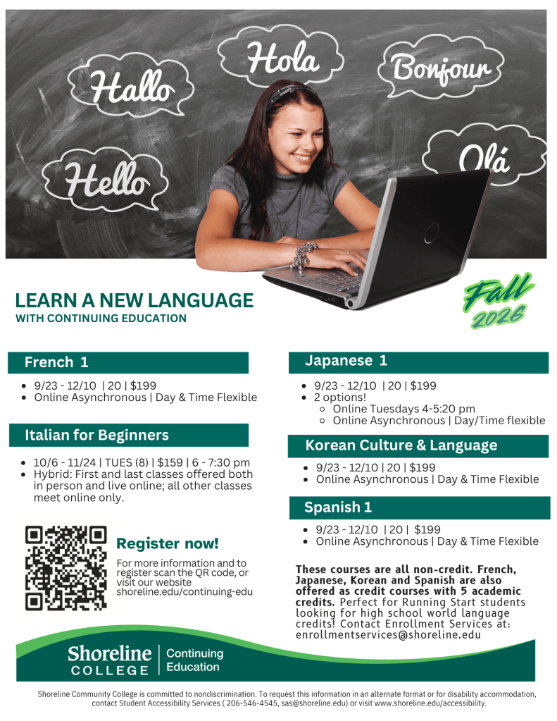 World languages flyer. 