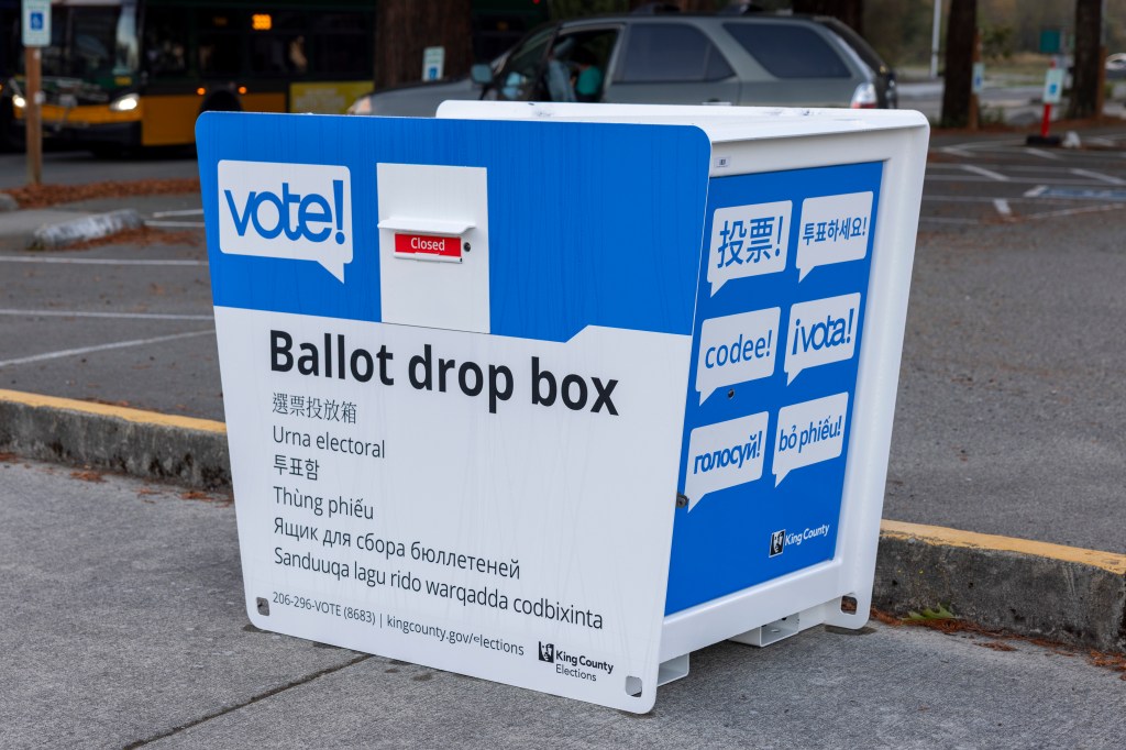 Photo of the ballot box.