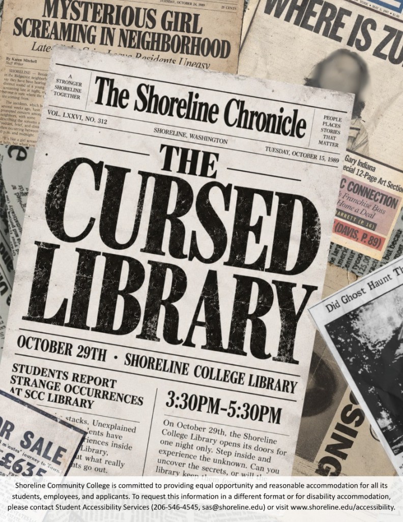 Flyer featuring event details. 